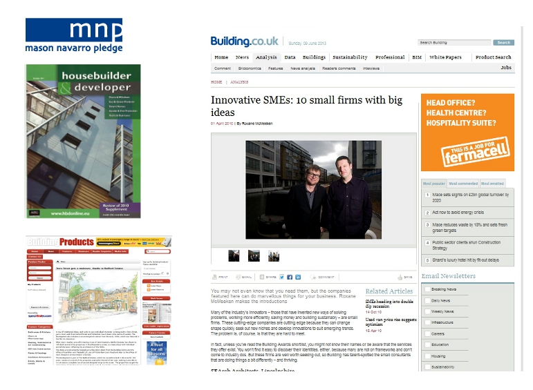 PR support for building industry press
